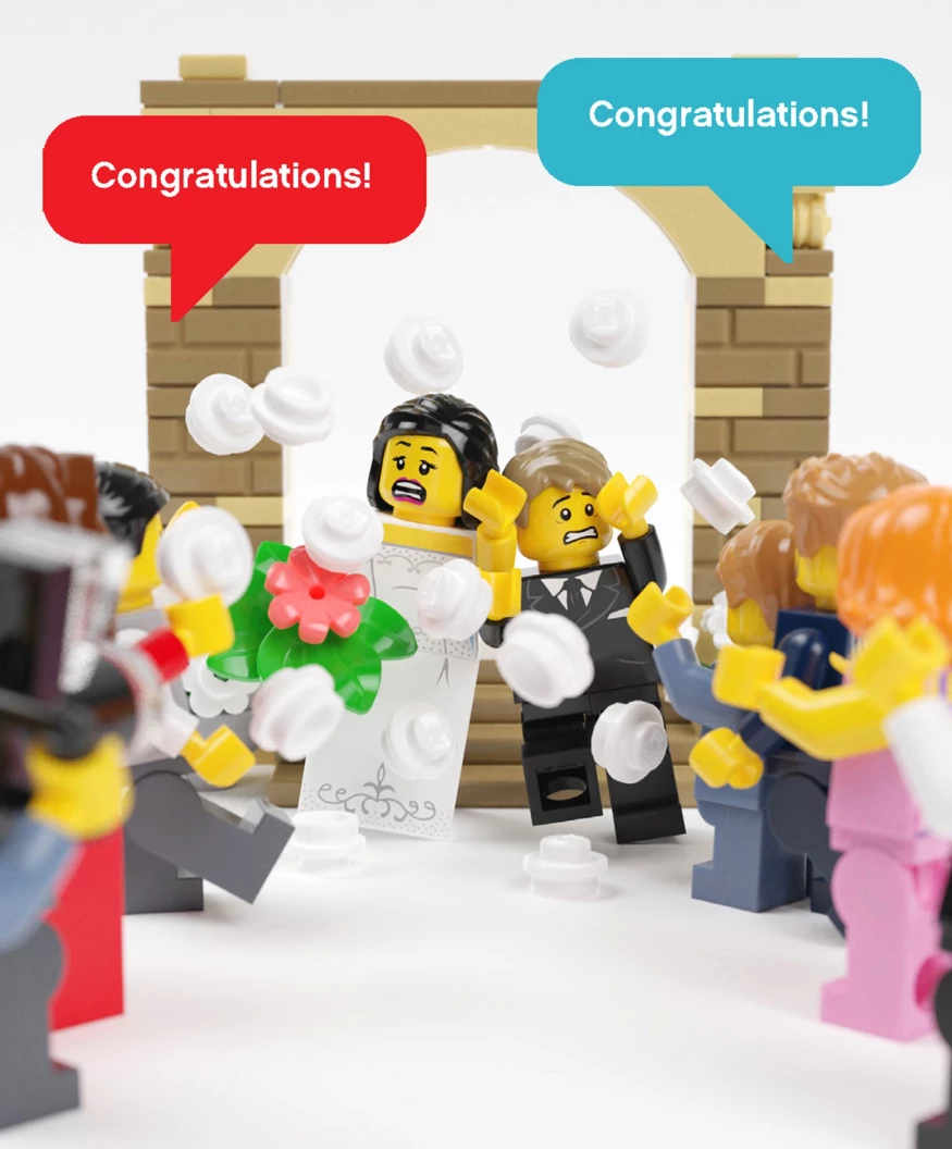 LEGO® Minifiguurkaartjes: 20 kaarten en enveloppen