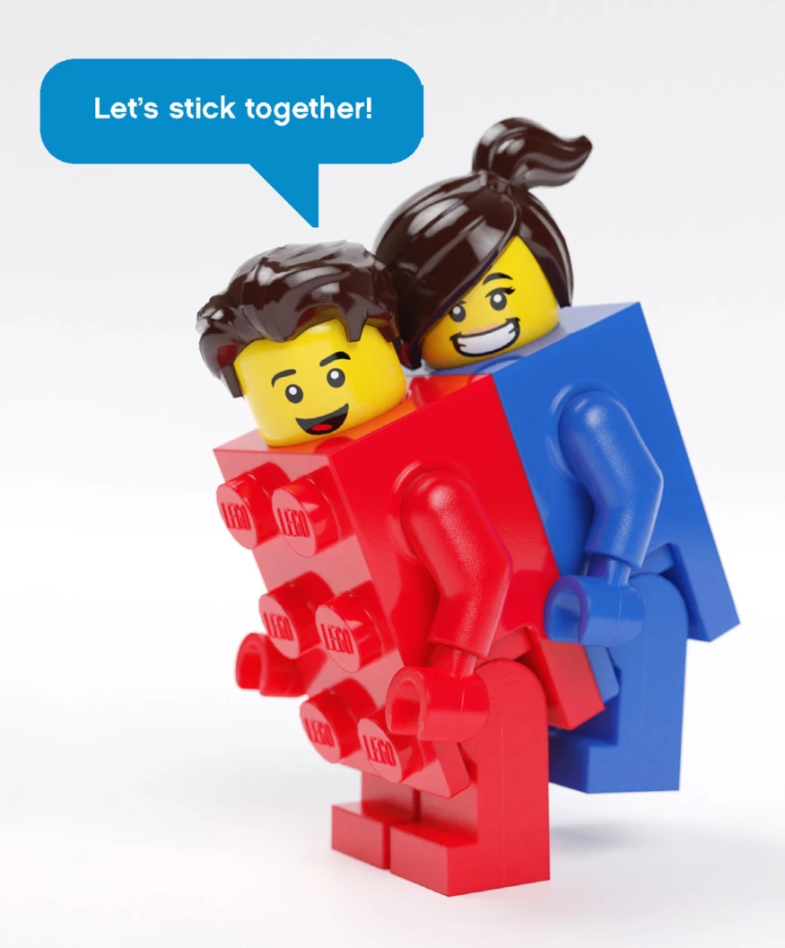 LEGO® Minifiguurkaartjes: 20 kaarten en enveloppen