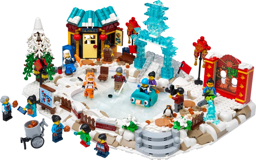 IJsfestival tijdens Chinees nieuwjaar