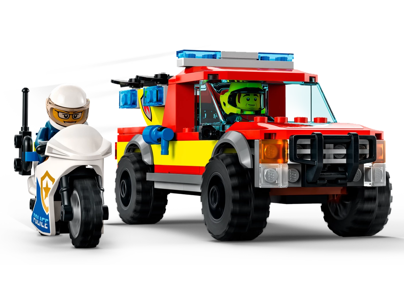 Brandweer & Politie achtervolging